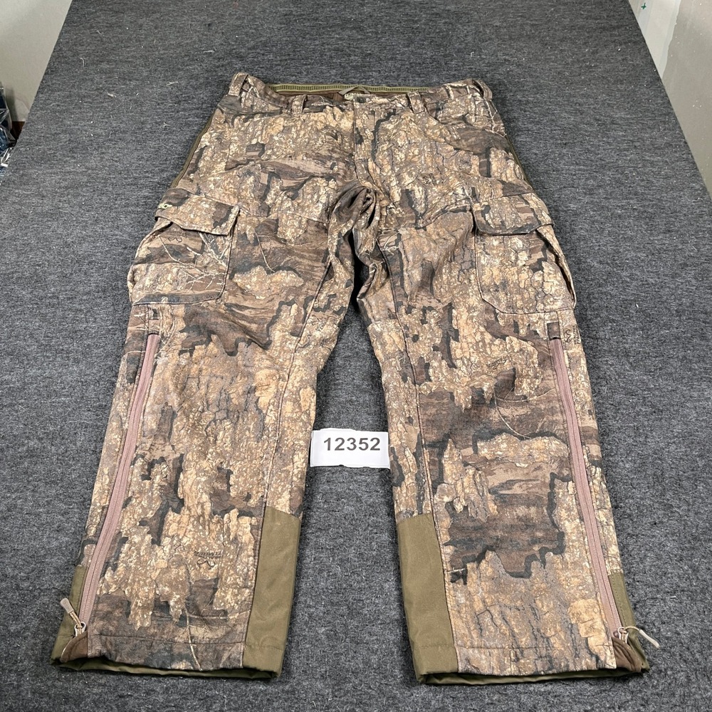 HEYBO Hunting Cargo Pants Mens 2XL Multicolor Camouflage Ankle Zip Outdoor